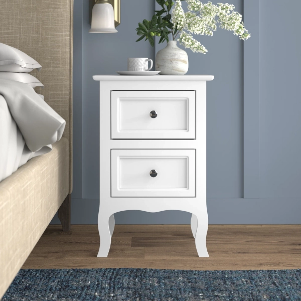 Andover Mills™ Authement 2 - Drawer End Table Storage Cabinet (Set of 2) & Reviews | Wayfair