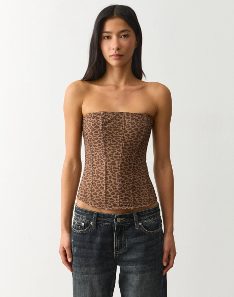 Strapless Mesh Sculpt Corset