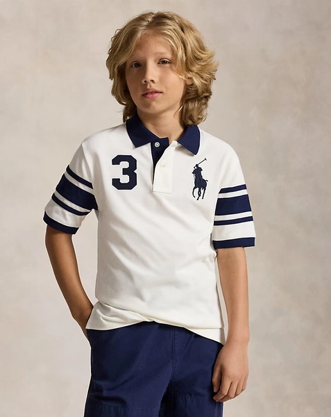 Big Pony Cotton Mesh Polo Shirt