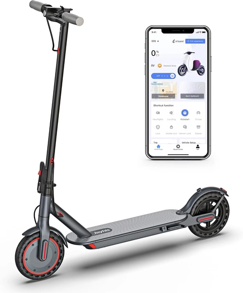 Electric Scooter Adults Teens 19MPH 21Mile Range 8.5" Solid Tire Foldable Commuter EScooter Dual Suspension App Control&Dual Brake for Travel Campus - Walmart.com