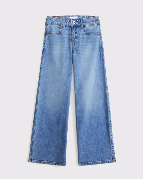 high rise wide leg jeans