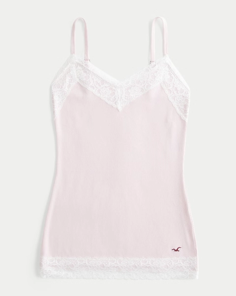 Lace Trim Layering Cami