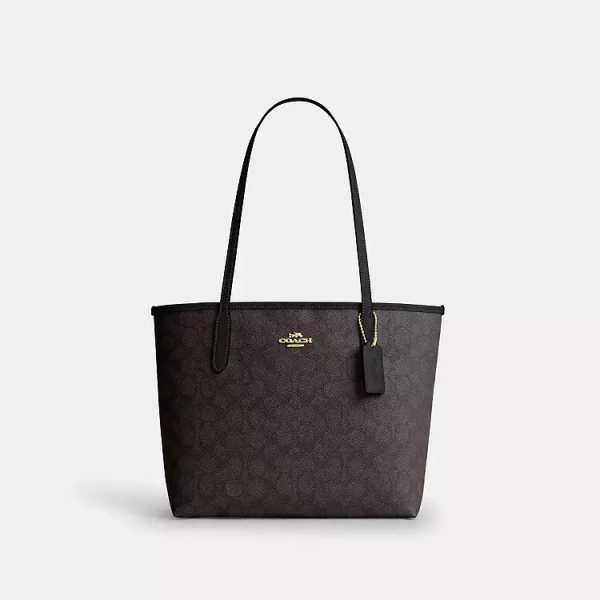 Medium City Tote Bag In Signature Canvas