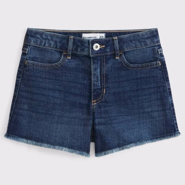Abercrombie Kids Girls High Rise Relaxed Shorts