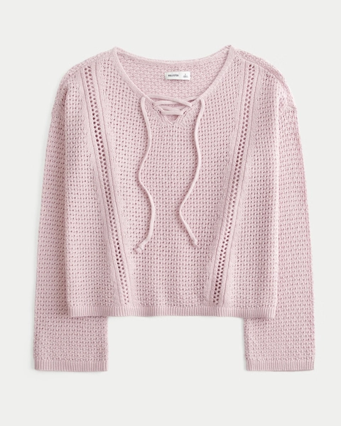 Stitchy V-Neck Sweater