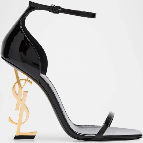 Saint Laurent Opyum Patent Leather Sandals