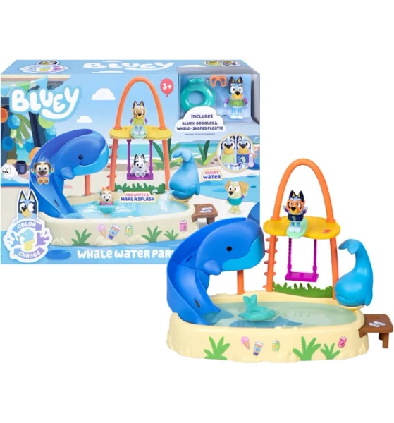 Bluey Whale Water Park Playset