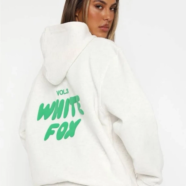 White Fox Boutique Cream Hoodie