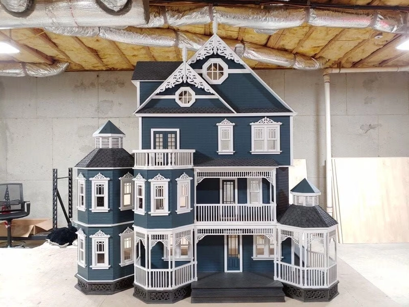 1:12 Scale Gothic Victorian Dollhouse Kit, Ashley Abigail, Laser Cut