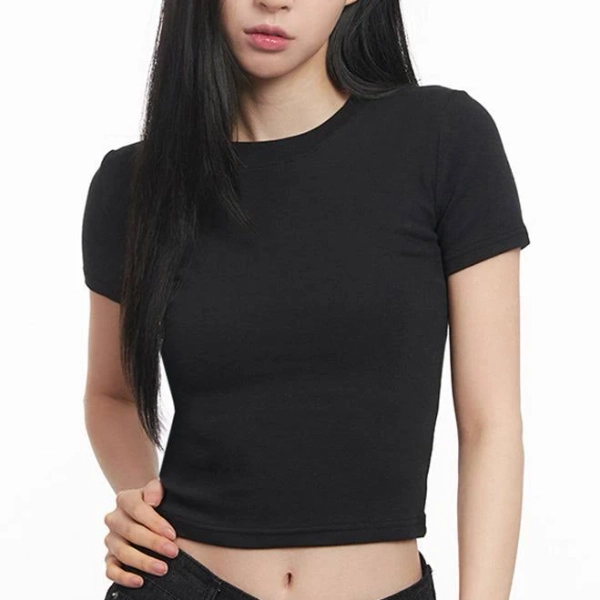 Slim-Fit Crop Tee