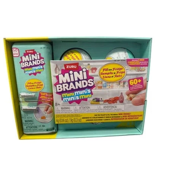Mini Brands Mini Fill The Fridge Refrigerator 3 Capsules Gift Packaging