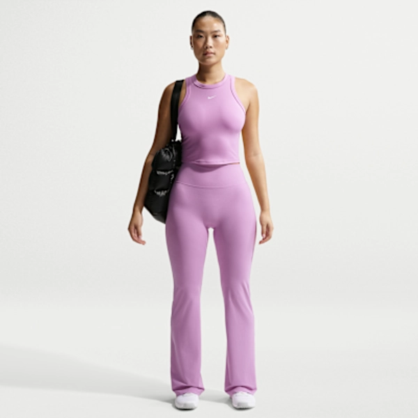 Nike Zenvy Women's High-Waisted Flared Leggings with No Front Seam