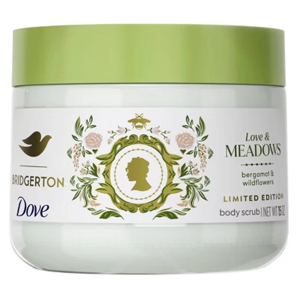 Dove Beauty Limited Edition Bridgerton Body Scrub - Love & Meadows - Bergamot & Wildflowers Scent - 15oz