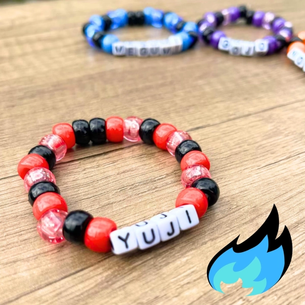 Yuji Itadori Bracelet | Jujutsu Kaisen Kandi Beaded Bracelet