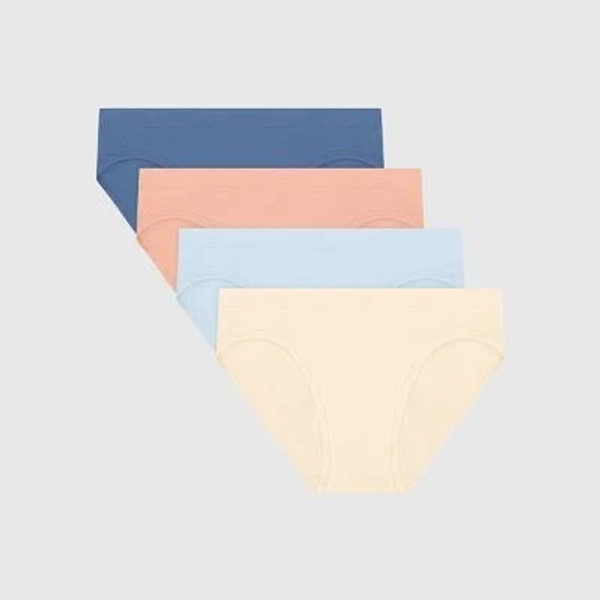 Hanes Girls' 4-Pack Seamless Bikini Underwear