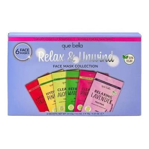 Que Bella Relax & Unwind Face Mask Collection