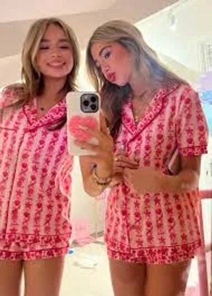 Palm Puff Pajama Set