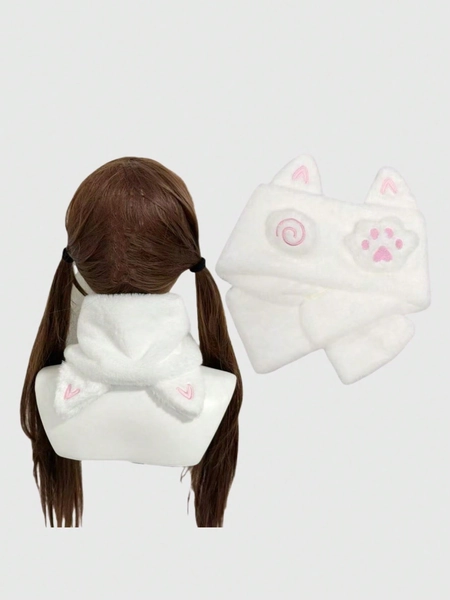 cat ear hoodie back
