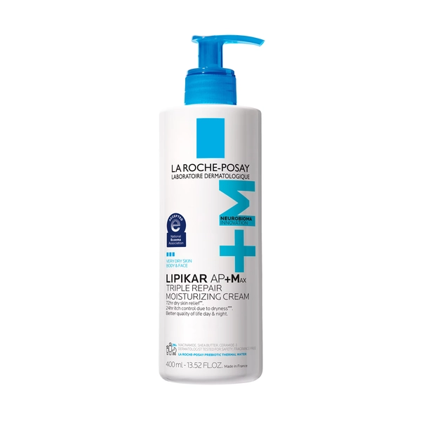 La Roche-Posay Lipikar AP+Max Triple Repair Moisturizing Cream, Body Cream for Dry Skin, 13.52 fl oz - Walmart.com