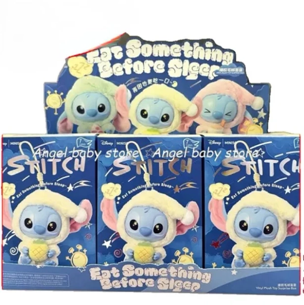 New Stitch Eat Something Before Sleep Series Blind Box Plush Dolls Pendant Cute Doll Ornament