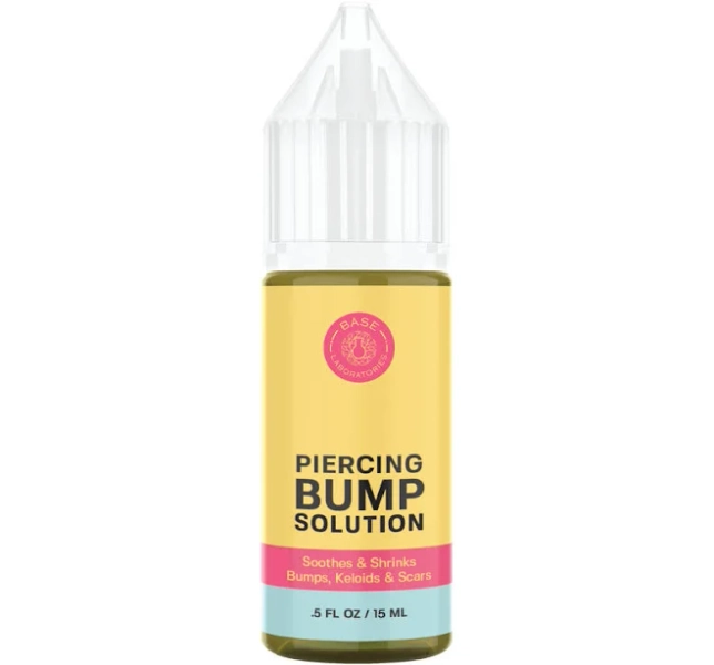 Base Laboratories Piercing Bump Solution & Keloid Bump Removal Soothing Piercing Aftercare for Piercing Bumps & Keloid Scar Remova