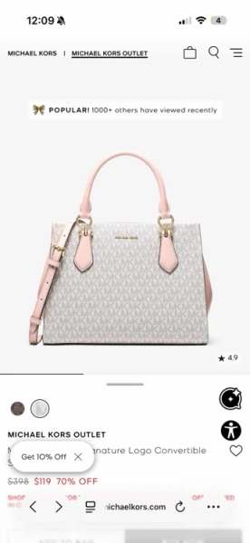 Marilyn Medium Signature Logo Convertible Satchel
