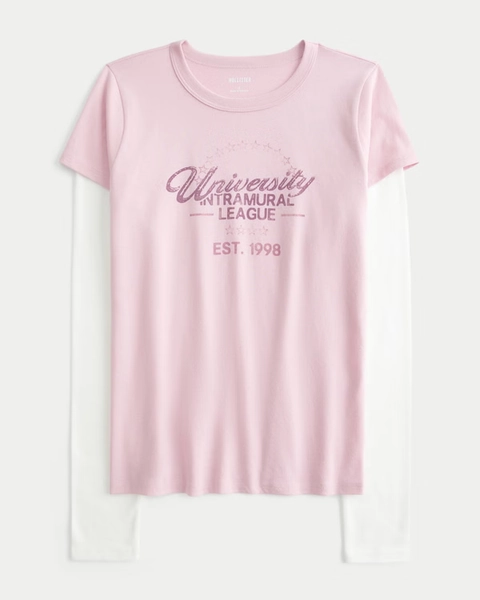 Layered 2-in-1 Graphic Baby Tee