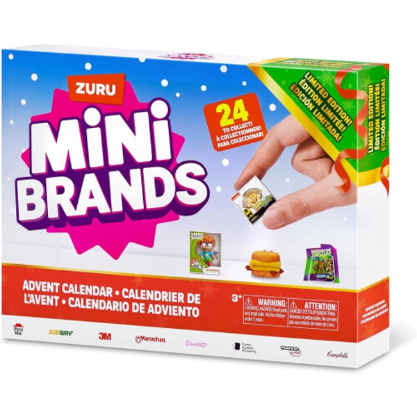 Mini Brands Advent Calendar: 24 Exclusive Minis (Grocery, Foodie &amp; Toy) - Unbox Surprises &amp; Grow Your Collection
