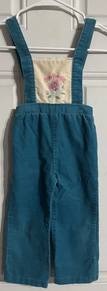 Vintage Child’s Size Cabbage Patch Kids Embroidered Overalls 3T Rare Find!!