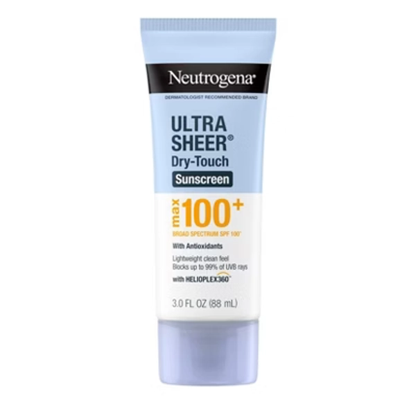 Neutrogena Ultra Sheer Dry-Touch Body Sunscreen Lotion - Lightweight - SPF 100+ - Travel Size - 3 fl oz