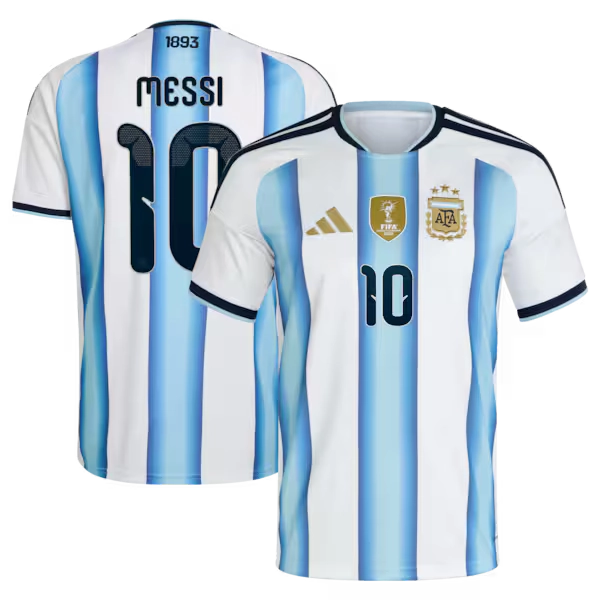 Lionel Messi Argentina National Team adidas 2026 Home Replica Jersey - White