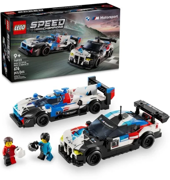 LEGO Speed Champions BMW M4 GT3 BMW M Hybrid V8 Race Cars