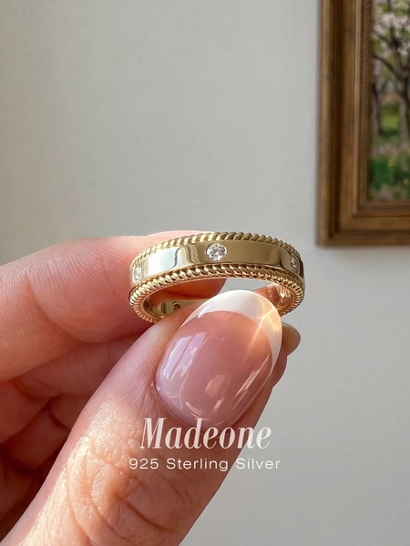 MADEONE 1pc Twisted Zirconia Ring Jewelry, Women's Gift, Elegant Versatile, Daily Wear, Party Decoration, Exquisite Gift For Women