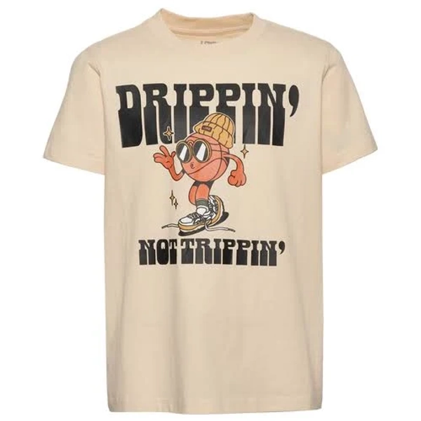 LCKR Boys Don't Trip Graphic T-Shirt - Parchment/Black Size S