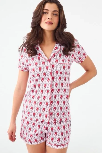 Roller Rabbit Campus Lovely Monkey Polo Pajamas
