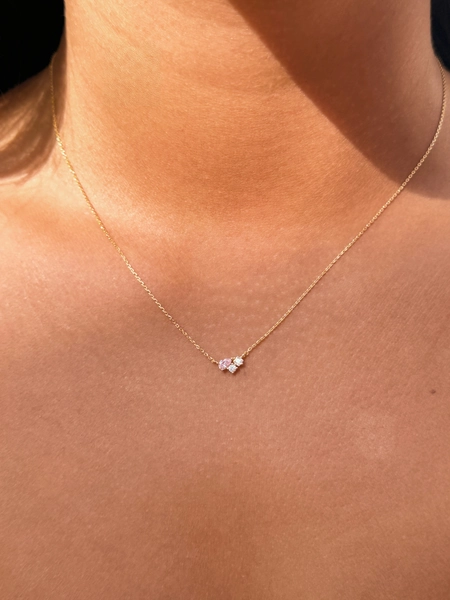 Thea Pink Trio Necklace