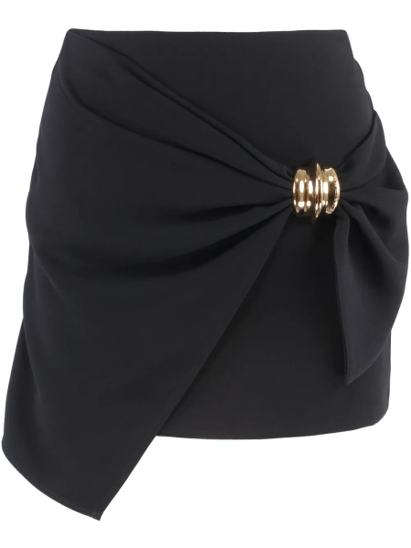 Elisabetta Franchi minijupe en crêpe à nœud oversize | 42
