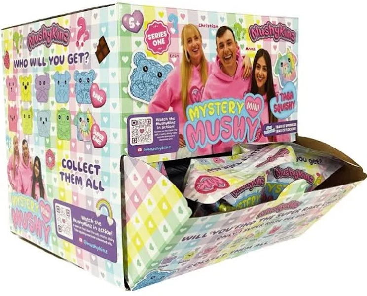 Taba Squishy Mystery Mini Mushy Series 1 TRIPLE Pack Box