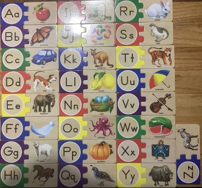 Melissa & Doug Self-Correcting Alphabet Letter Puzzles