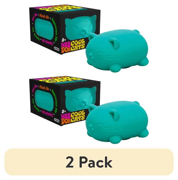 (2 pack) Nee Doh Cool Cats Squishy Fidget Ball, Novelty Toy, Multiple Colors, Children Ages 3+ - Walmart.com