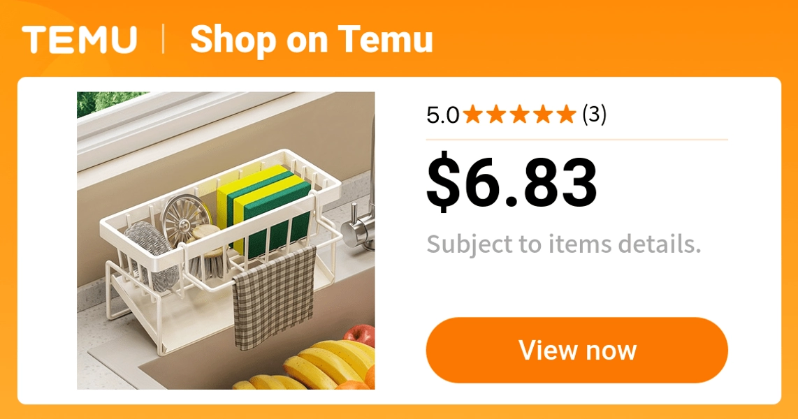 versatile kitchen sink organizer towel rack heavy duty metal - Temu