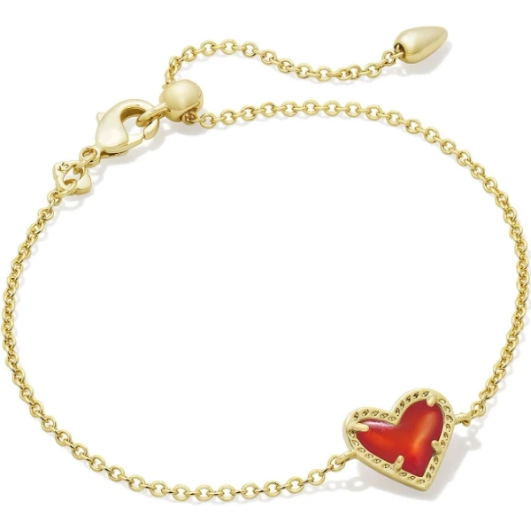 Kendra Scott Ari Heart Gold Chain Bracelet