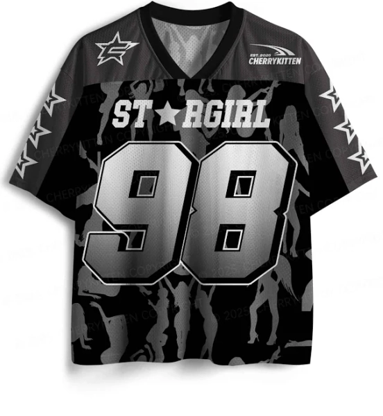 Star Girl Y2k Sport Jersey Shirt