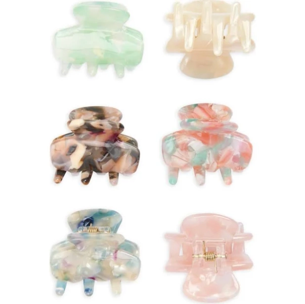 Tasha 6-Pack Mini Jaw Hair Clips