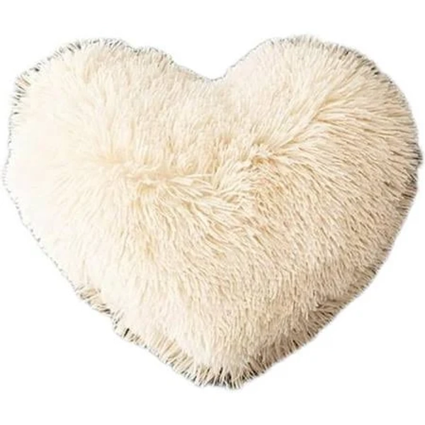 Morromorn Fluffy Heart Throw Pillows, Shaggy Decorative Pillow for Sofa Couch Bed, Cute Room Decor Gifts for Women Girls Kids - Decorations for