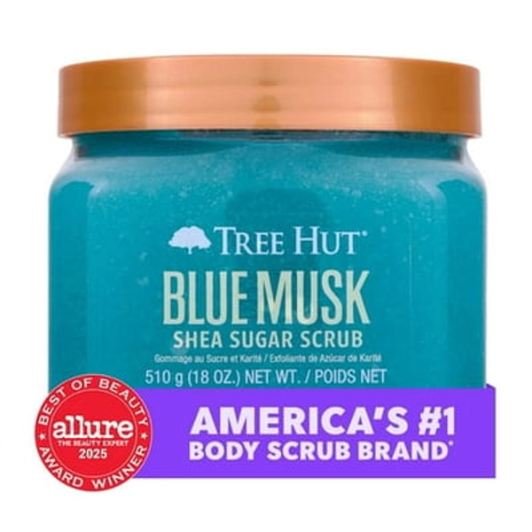 Tree Hut Blue Musk Shea Butter Sugar Body Scrub  18 oz