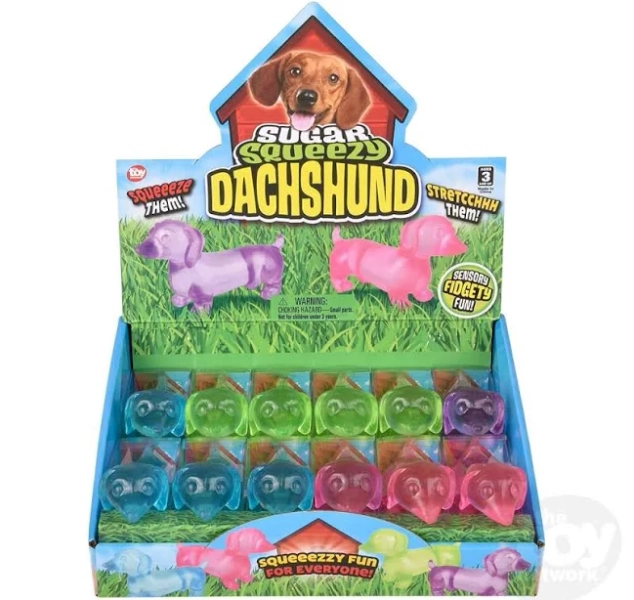 4.5" Squeeze Sugar Dachshund (Sold Separately)