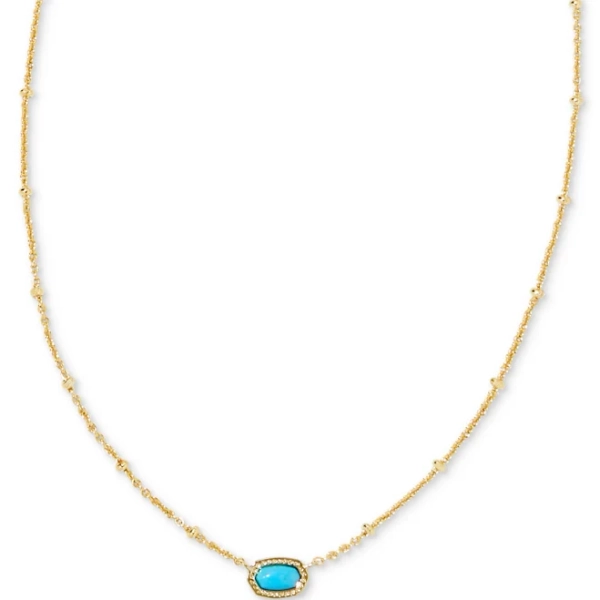 Kendra Scott Mini Elisa Satellite Short Pendant Necklace Gold