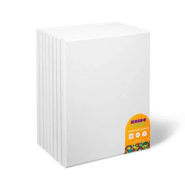 Mondo Llama Stretched Canvas 8x10 White (8pk)