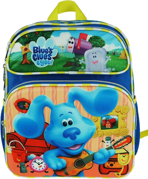 Small Backpack - Blue Clues - 3D Pop-up EVA Molded 12" School Bag NEW